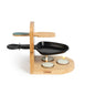 Raclette à la bougie Livoo – beige et noir (réf. MEN397)