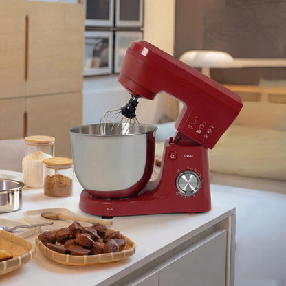 Robot pâtissier 5 L Livoo – rouge