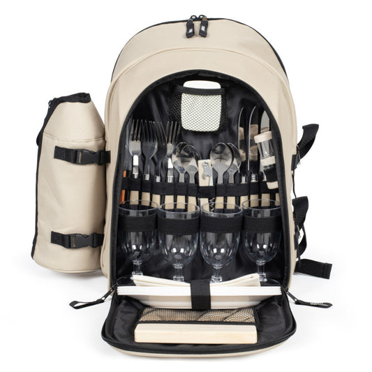Sac à dos pique-nique 4 personnes Livoo – crème