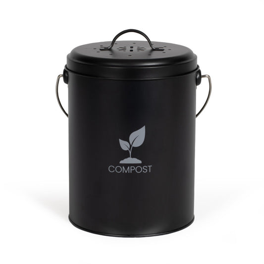 Seau à compost de cuisine 6 L Livoo – noir