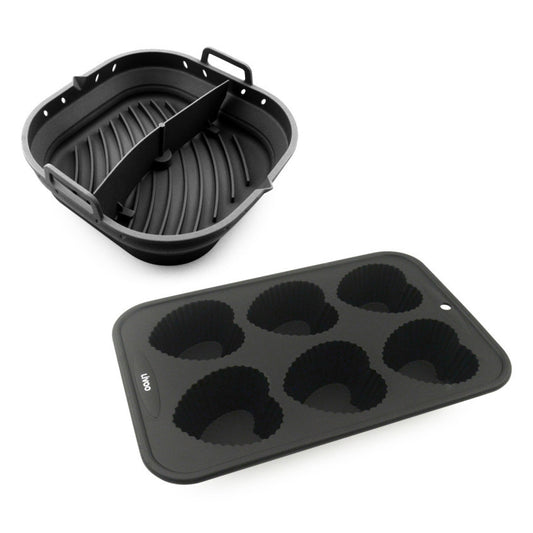 Set 2 moules en silicone Livoo – noir (réf. MEN442N)