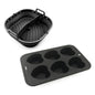 Set 2 moules en silicone Livoo – noir (réf. MEN442N)