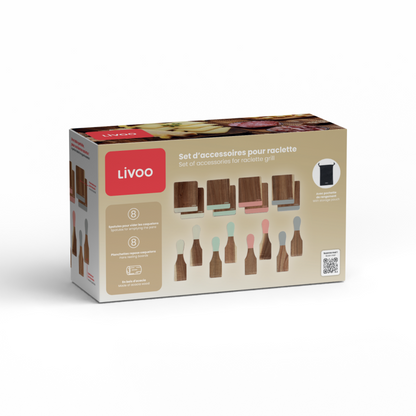 Set d’accessoires pour raclette Livoo