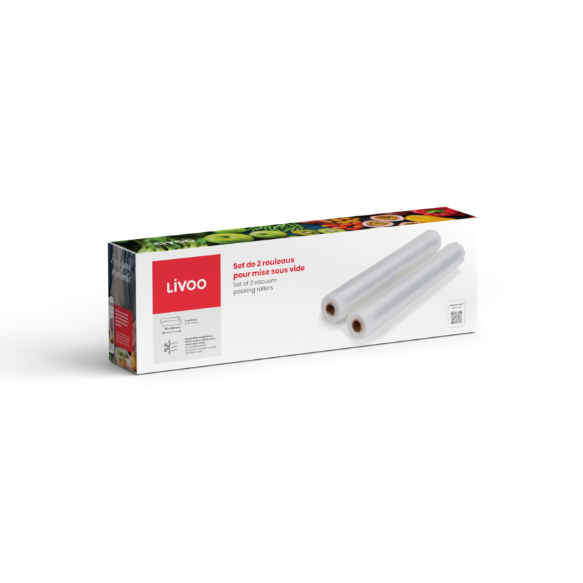 Set de 2 rouleaux universels pour mise sous vide Livoo