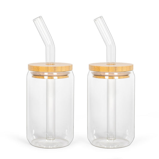 Set de 2 verres avec pailles Livoo