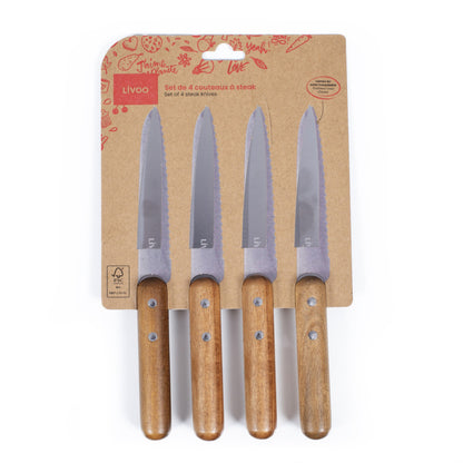 Set de 4 couteaux à steak Livoo