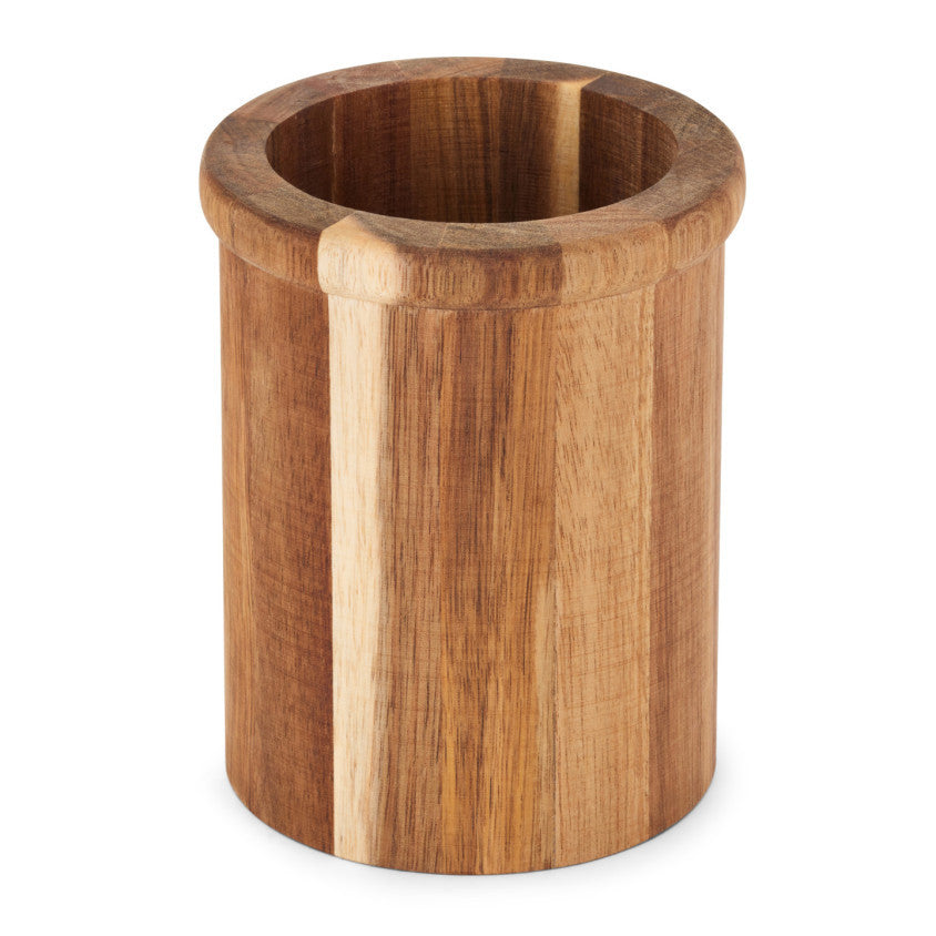 Set de 4 ustensiles avec pot Livoo – gris et bois
