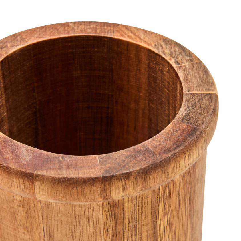 Set de 4 ustensiles avec pot Livoo – terracotta et bois