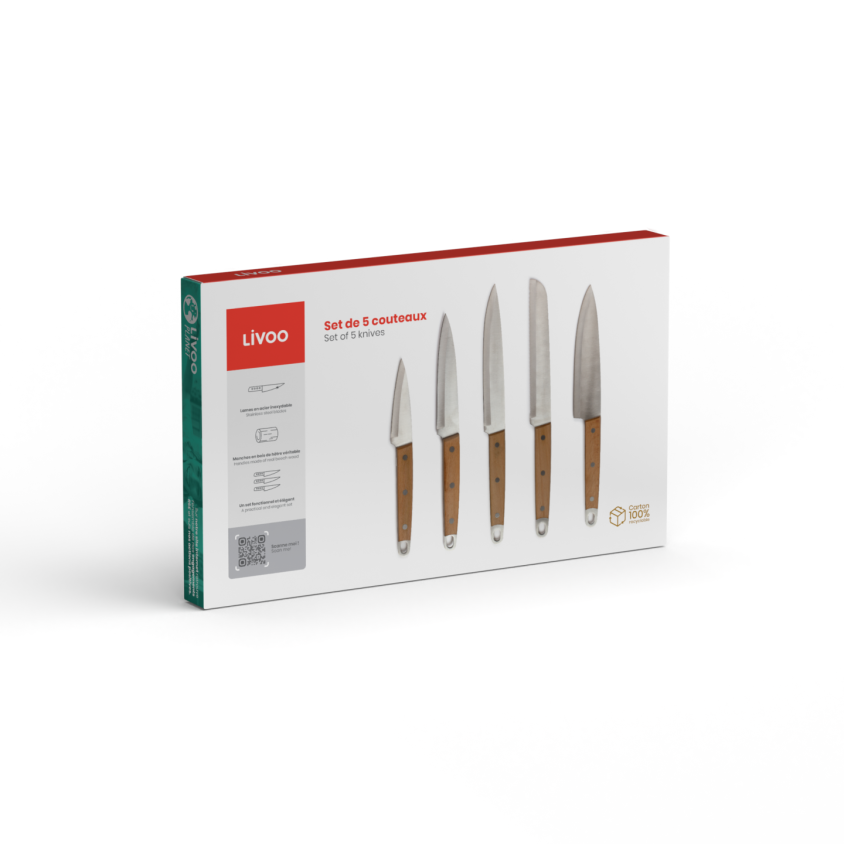 Set de 5 couteaux Livoo