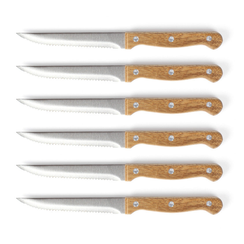 Set de 6 couteaux à steak avec support Livoo