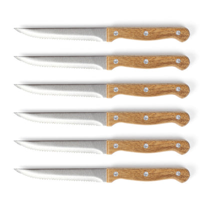Set de 6 couteaux à steak avec support Livoo