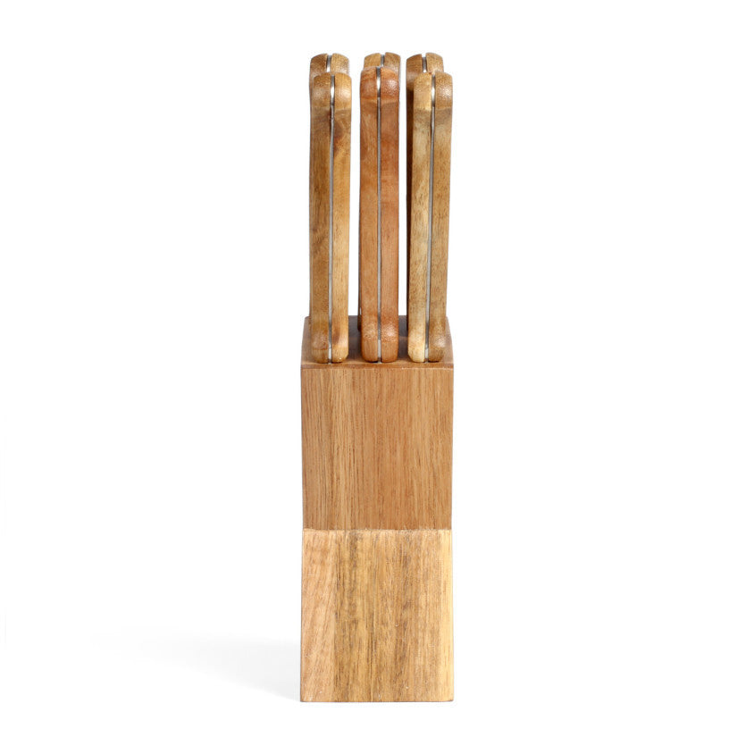 Set de 6 couteaux à steak avec support Livoo