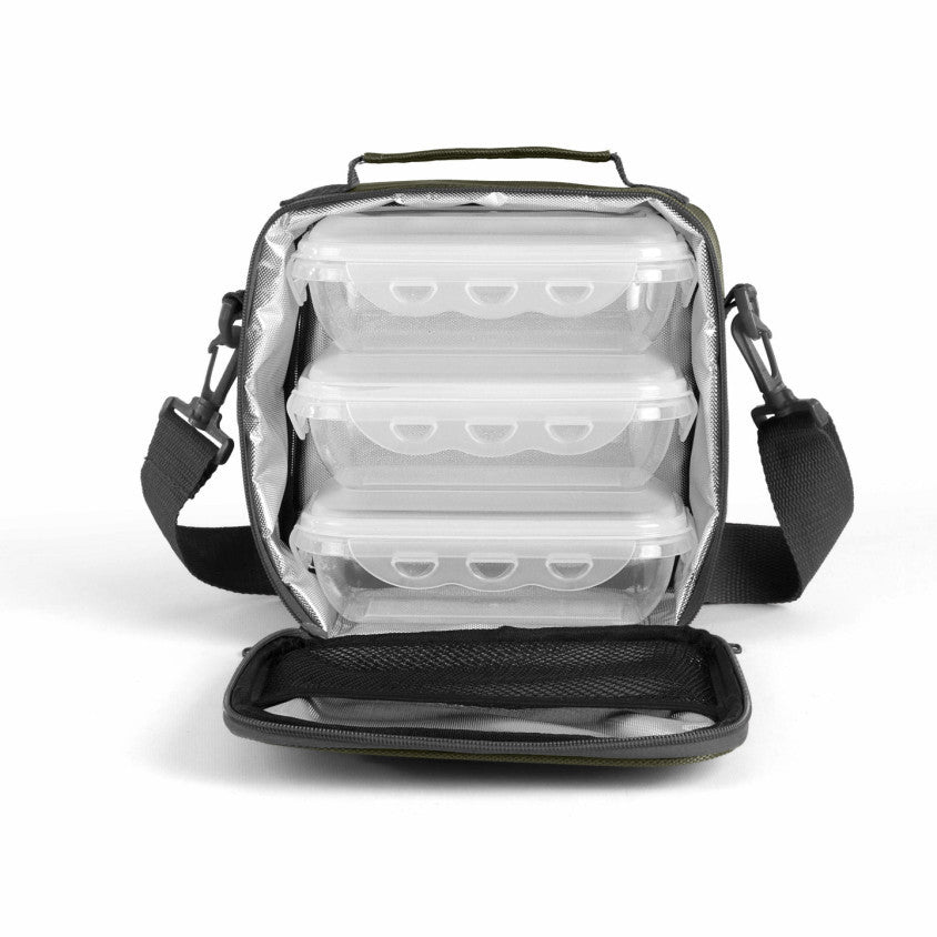 Set sacoche lunch box Livoo – vert et noir