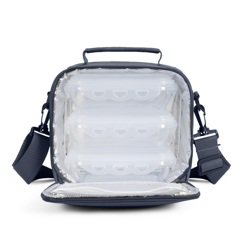 Set sacoche lunch box Livoo – gris