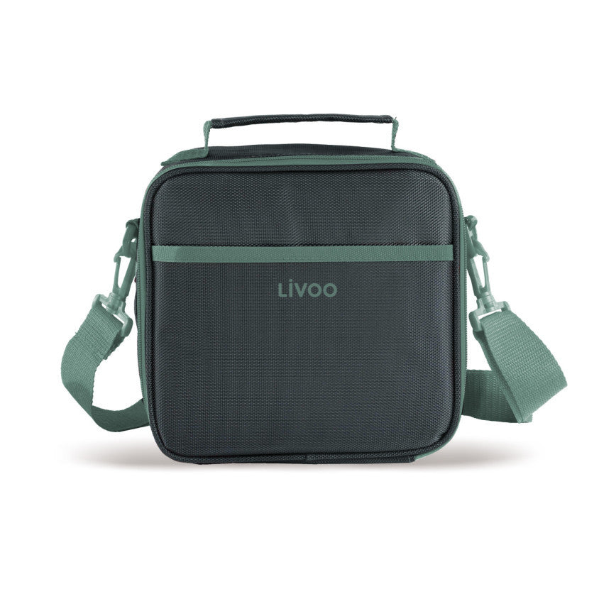 Set sacoche lunch box Livoo – gris et vert