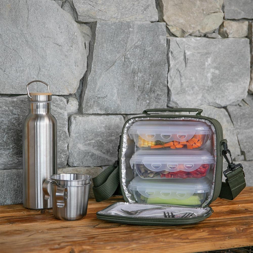 Set sacoche lunch box Livoo – vert