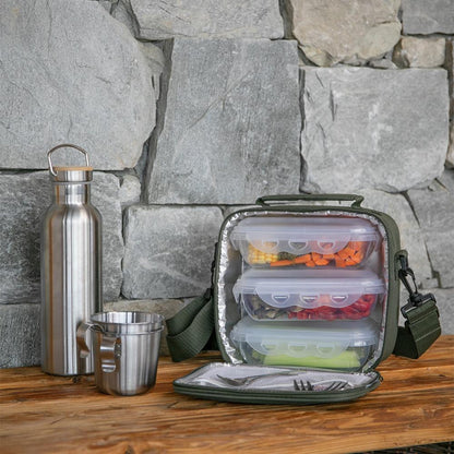 Set sacoche lunch box Livoo – vert