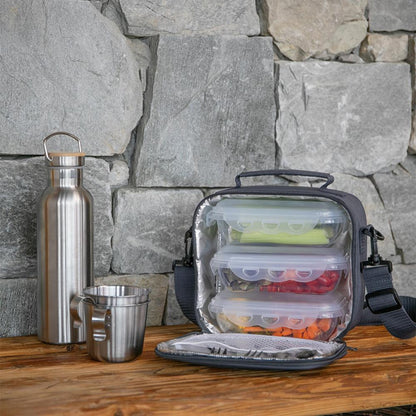 Set sacoche lunch box Livoo – gris