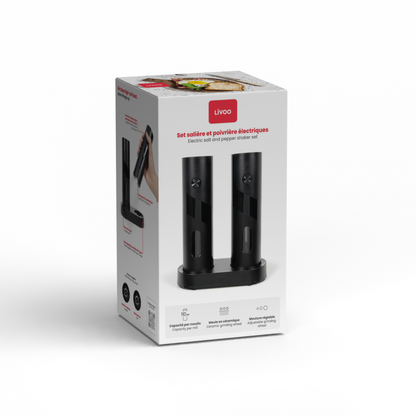 Set salière et poivrière électriques Livoo